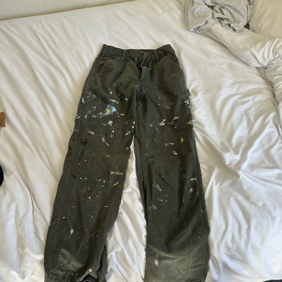 Carhartt vintage paint splatter jeans